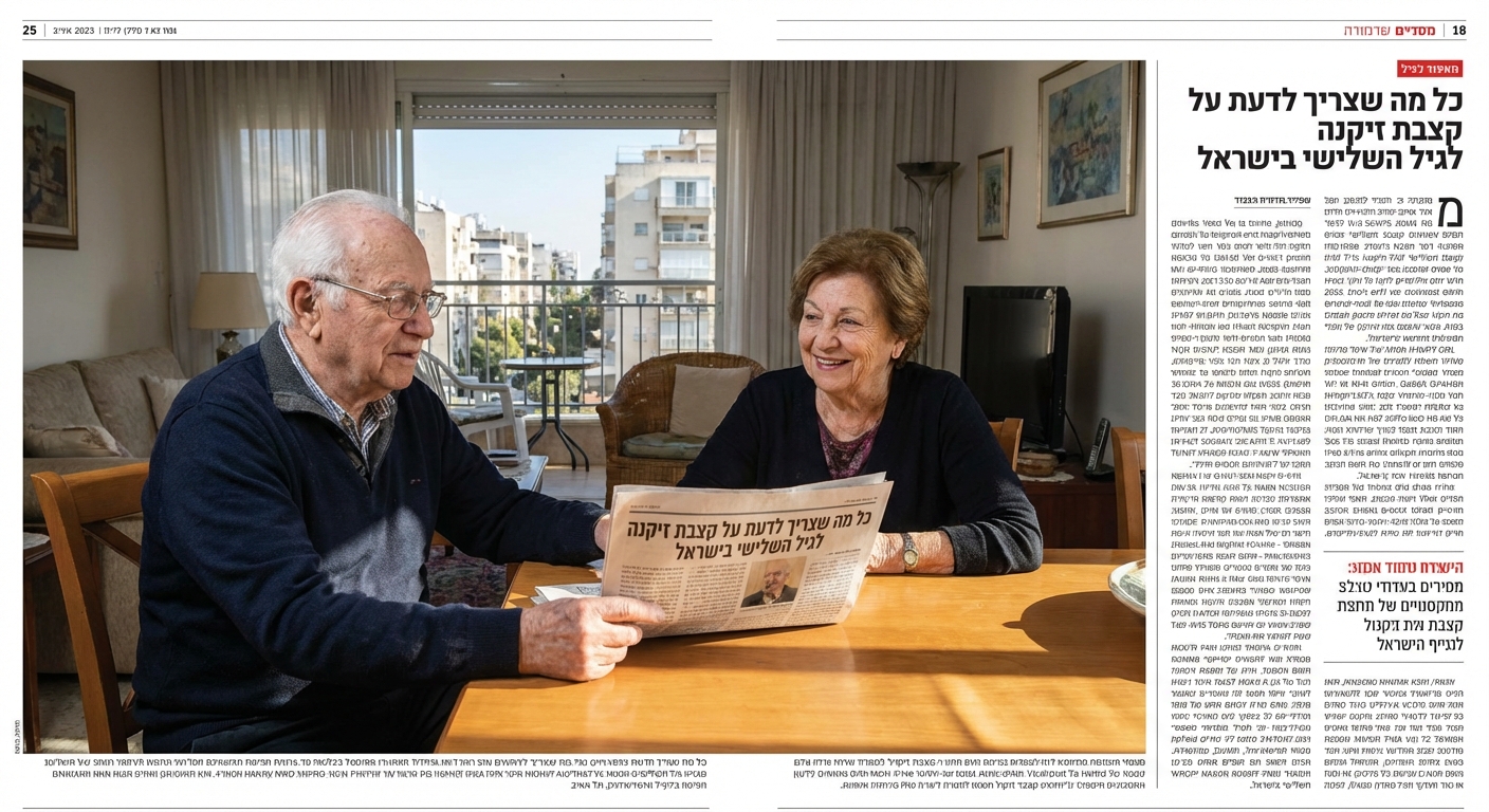 כל מה שצריך לדעת על קצבת זיקנה לגיל השלישי בישראל
