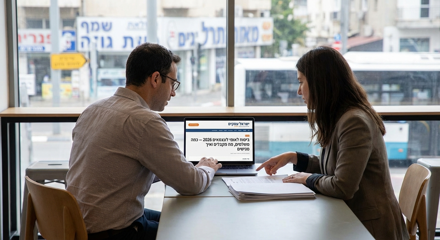 ביטוח לאומי לעצמאים 2026 — כמה משלמים, מה מקבלים ואיך מגישים