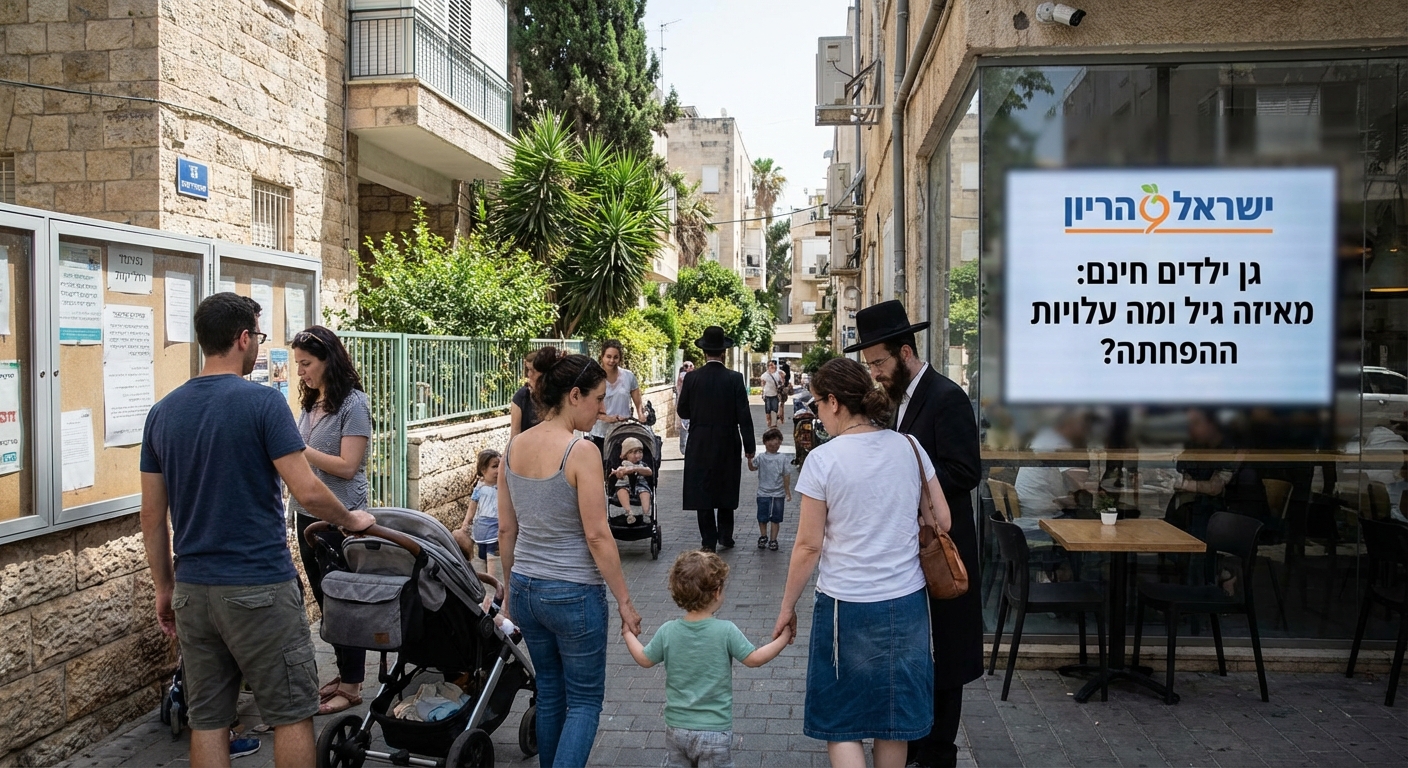 גן ילדים חינם: מאיזה גיל ומה עלויות ההפחתה?