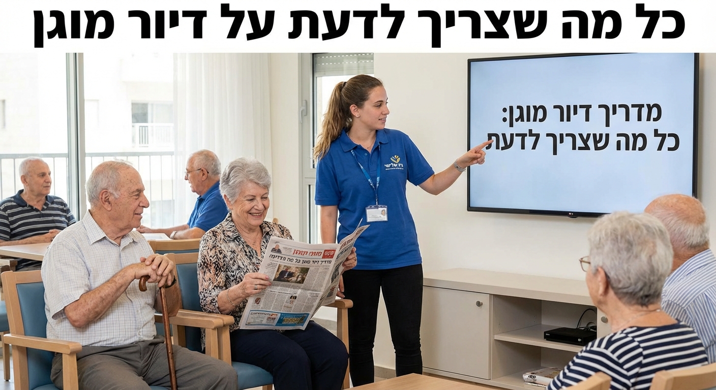 כל מה שצריך לדעת על דיור מוגן