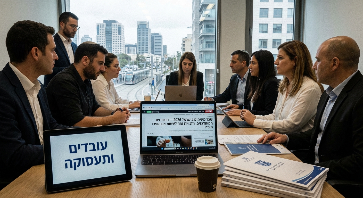 שכר מינימום בישראל 2026 — הסכומים המעודכנים, הזכויות ומה לעשות אם הופרו