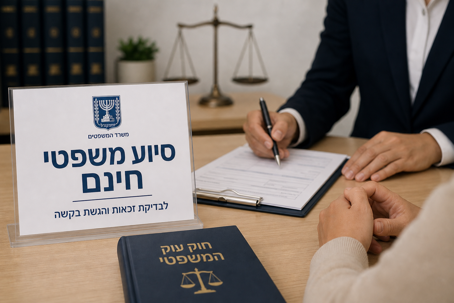 סיוע משפטי חינם: מי זכאי ואיך מגישים בקשה במשרד המשפטים